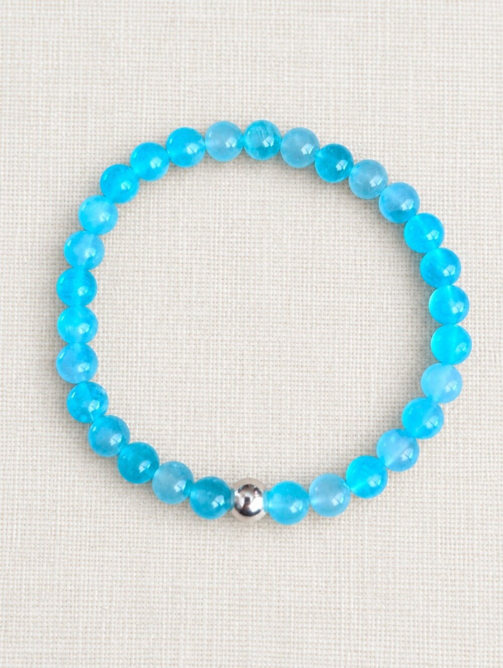 Amazonite Beaded Stretch Bracelet | Handmade